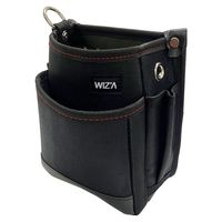 アークランズ WIZ’A アークランドサカモト 小型腰袋 2段 グリーン WZKー01BG 1セット(3個) 4904781399147（直送品）