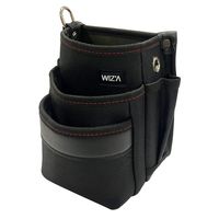 アークランズ WIZ’A アークランドサカモト 小型腰袋 3段 グリーン WZKー02BG 1セット(2個) 4904781399178（直送品）