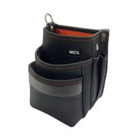 アークランズ WIZ’A アークランドサカモト 小型腰袋 3段 オレンジ WZKー02BO 1セット(2個) 4904781399185（直送品）