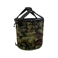 アークランズ ウィザ(WIZ’A) アークランドサカモト 蓋付 スプリングバッグ ラウンド型 31cm 容積23L WZー31SPML 1個（直送品）