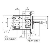 ダイキン工業 中圧カートリッジ型ベーンポンプ DEV35-35-R-10 1PC（直送品）