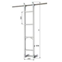 杉田エース AL パイプシャフト梯子 1850 AT3241774 1台（直送品）