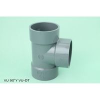 東栄管機 PVC VUーDT 90°Y 40 SN-VU-DT-40 1セット(43個)（直送品）