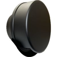 因幡電機産業 JAPPY 換気用ガラリ(外壁用 フラット型フード付) 自然給排気用 UKーFEN150BJーMA 1個（直送品）