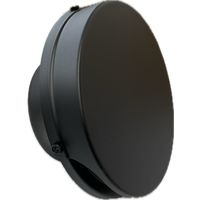 因幡電機産業 JAPPY 換気用ガラリ(外壁用 フラット型フード付) 自然給排気用 UKーFSN150BJーMA 1個（直送品）