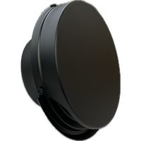 因幡電機産業 JAPPY 換気用ガラリ(外壁用 フラット型フード付) 自然給排気用 UKーFSEN100BJーMA 1個（直送品）