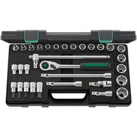 スタビレー STAHLWILLE 31点入 1/2DRソケットレンチセット ケース付 52/54/25/6QRKN 1セット（直送品）
