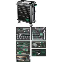 STAHLWILLE 157点入 ツールトロリー工具セット 1/2・1/4DR W481×L877×H1000 耐荷重500kg 93/15（直送品）