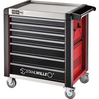 スタビレー STAHLWILLE 7段ツールトロリー W1001×L651×H1020 耐荷重1400kg レッド 98/7RーPRO 1台（直送品）