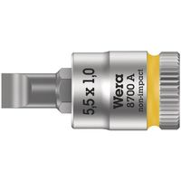 Wera Werk ベラ 1/4DR マイナスビットソケット ZYKLOP 刃先1.0×5.5mm 003321 1個（直送品）