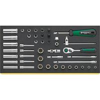スタビレー STAHLWILLE 44点入 1/4DR ラチェットソケットビットセット TCS40/35/9QR 1個（直送品）