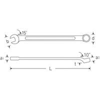 スタビレー STAHLWILLE 21点入 TCS用 ロングコンビネーションレンチセット TCS 14/21，6ー36 MM 1セット（直送品）