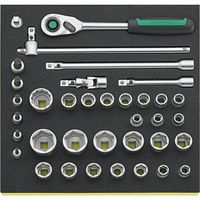 スタビレー STAHLWILLE 36点入 TCS用 1/2DR ソケットレンチセット TCS 50/52/30/6QR 1セット（直送品）