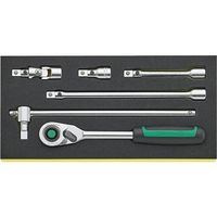 STAHLWILLE 6点入 TCS用 1/2DR ラチェットハンドルセット TCS 1/2”512/6QR 1/2"512/6QR（直送品）