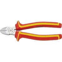 スタビレー STAHLWILLE 絶縁斜ニッパー 2コンポーネントハンドル 全長180mm 6720 4 180VDE 1丁（直送品）