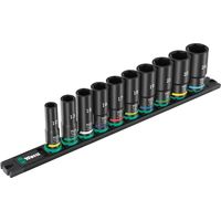 Wera Werk ベラ 10点入 3/8DR ディープインパクトソケットセット ケース付 005590 1セット（直送品）