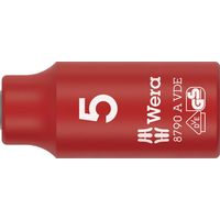 Wera Werk ベラ 1/4DR 絶縁ソケット 5mm 全長41mm 005931 1個（直送品）