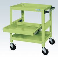 サカエ スーパーワゴン(ねじ込み式キャスタータイプ) SAS-75743SRG 1台（直送品）