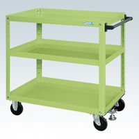 サカエ スーパーワゴン(プレート式キャスタータイプ) SAP-90883FRG 1台（直送品）