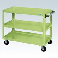 サカエ スーパーワゴン(プレート式キャスタータイプ) SAP-90743RG 1台（直送品）