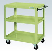 サカエ スーパーワゴン(プレート式キャスタータイプ) SAP-75883RG 1台（直送品）