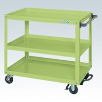 サカエ スーパーワゴン(プレート式キャスタータイプ) SAP-90883BRRG 1台（直送品）