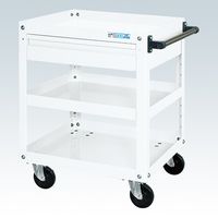 サカエ スーパーワゴン(プレート式キャスタータイプ) SAP-60743ARJW 1台（直送品）