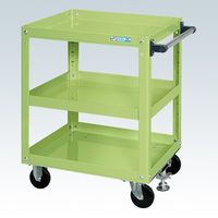 サカエ スーパーワゴン(プレート式キャスタータイプ) SAP-60743FRG 1台（直送品）