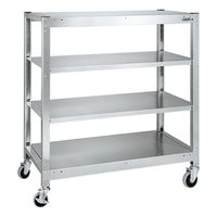 サカエ ステンレスラック(移動式・SUS430) SLN-9034RNUSU4 1台（直送品）
