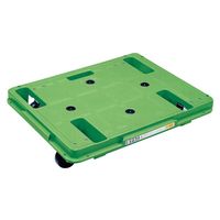 サカエ 樹脂台車(スタッキング・連結仕様)4台セット SCR-650R4 1セット（直送品）