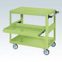 サカエ スーパーワゴン(プレート式キャスタータイプ) SAP-60743SNUJG 1台（直送品）