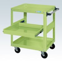 サカエ スーパーワゴン(プレート式キャスタータイプ) SAP-75743SRJG 1台（直送品）