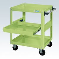 サカエ スーパーワゴン(プレート式キャスタータイプ) SAP-75743SRG 1台（直送品）