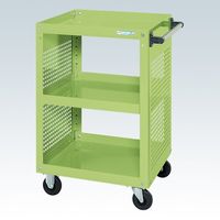 サカエ スーパーワゴン(プレート式キャスタータイプ) SAP-75883PRG 1台（直送品）