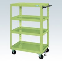 サカエ スーパーワゴン(プレート式キャスタータイプ) SAP-75114FRG 1台（直送品）