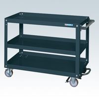 サカエ スーパーワゴン(プレート式キャスタータイプ) SAP-90743BRNUD 1台（直送品）