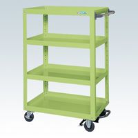 サカエ スーパーワゴン(プレート式キャスタータイプ) SAP-75114BRRG 1台（直送品）