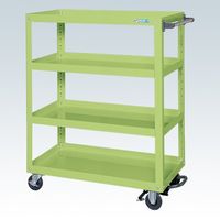 サカエ スーパーワゴン(プレート式キャスタータイプ) SAP-90114BRRG 1台（直送品）