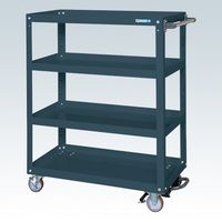 サカエ スーパーワゴン(プレート式キャスタータイプ) SAP-90114BRNUD 1台（直送品）