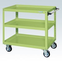 サカエ スーパーワゴン(プレート式キャスタータイプ) SAPJ-90933RG 1台（直送品）