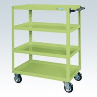 サカエ スーパーワゴン(プレート式キャスタータイプ) SAPJ-90124RG 1台（直送品）