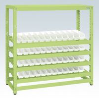 サカエ RKラック(コンテナ付)傾斜棚タイプ RKN-5655RCAS 1台（直送品）