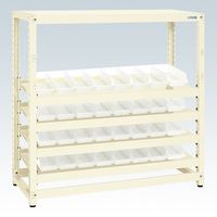 サカエ RKラック(コンテナ付)傾斜棚タイプ RKN-5655RCBSI 1台（直送品）