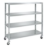 サカエ ステンレスサカエキャスターラック STN1-1012RNUSU4 1台（直送品）