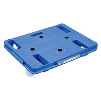 サカエ 樹脂台車(スタッキング・連結仕様)4台セット SCR-650NB4 1セット（直送品）