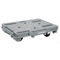 サカエ 樹脂平台車(4台セット) SCR-8004 1セット（直送品）