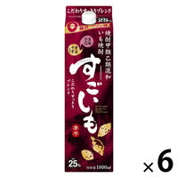 すごいも 25度 1800ml パック 1セット（6本） 芋焼酎 甲類乙類混和 合同酒精