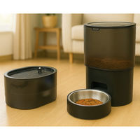 谷村実業 自動えさやり&Wi-Fi給水器2点セット a36144 1セット(2点入)（直送品）