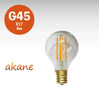 日本グローバル照明 フィラメントLED「AKANE」2100K FLD6-G45 1個（直送品）