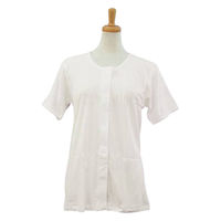 羽衣綿業 ワンタッチテープシャツ 婦人用3分袖/白/L 122025_711_L 1枚（直送品）